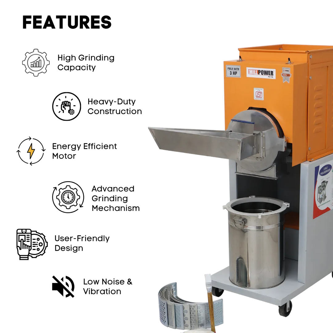 fitur harga mesin electric single phase atta chakki MS